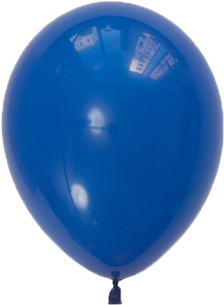 12" Latex Balloon Navy Blue - Balloon (500x500), Png Download