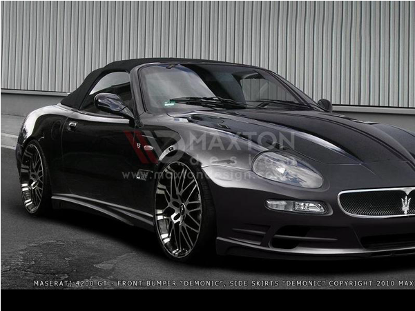 Gloss Black Side Skirts Maserati 4200 Gt Spyder - 4200 Gt Maserati Png (600x600), Png Download