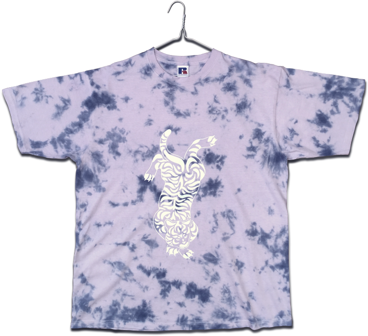 Tie Dye Tiger Big Tee Product Main - Tie-dye (750x719), Png Download
