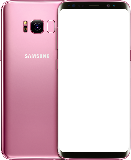 Outline Of Translucent Galaxy S8 - Samsung S8 Rosa (520x634), Png Download
