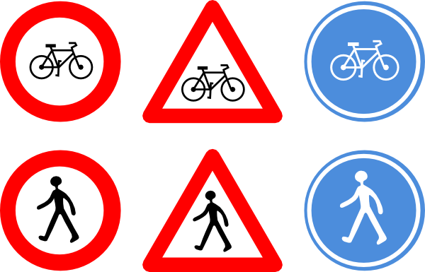 Road Signs Coloring Pages - Biển Báo Giao Thông (600x385), Png Download