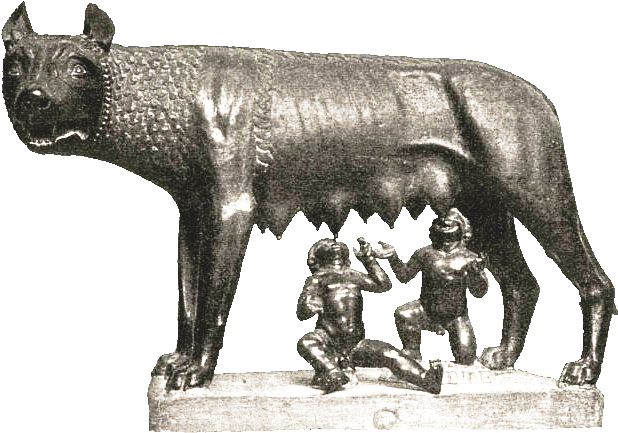 Lupacapitolina - Romulus And Remus Transparent (640x480), Png Download