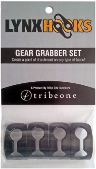Lynx Hooks Gear Grabbers, 4-pack - Textile (480x360), Png Download