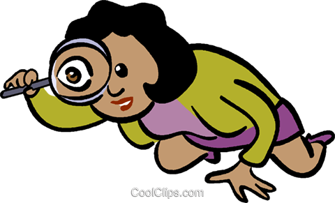 Negocios Con Lupa Libres De Derechos Ilustraciones - בלש עם זכוכית מגדלת (480x291), Png Download