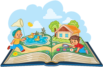Los Niños Pequeños A Estudiar La Naturaleza Como Un - Book Illustration (360x360), Png Download