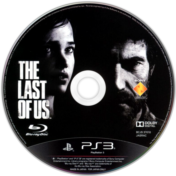 The Last Of Us - Blu Ray Disc Ps3 (720x720), Png Download