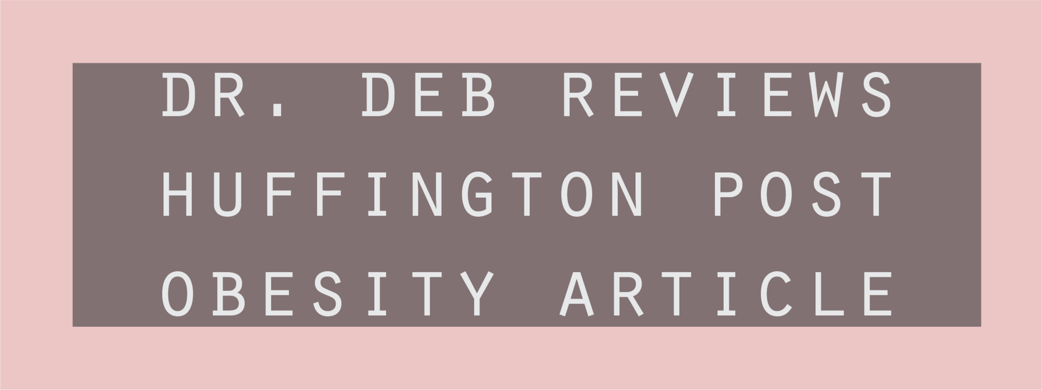 Dr Deb Review And Reflection On Huffington Post Article - Number (2047x767), Png Download