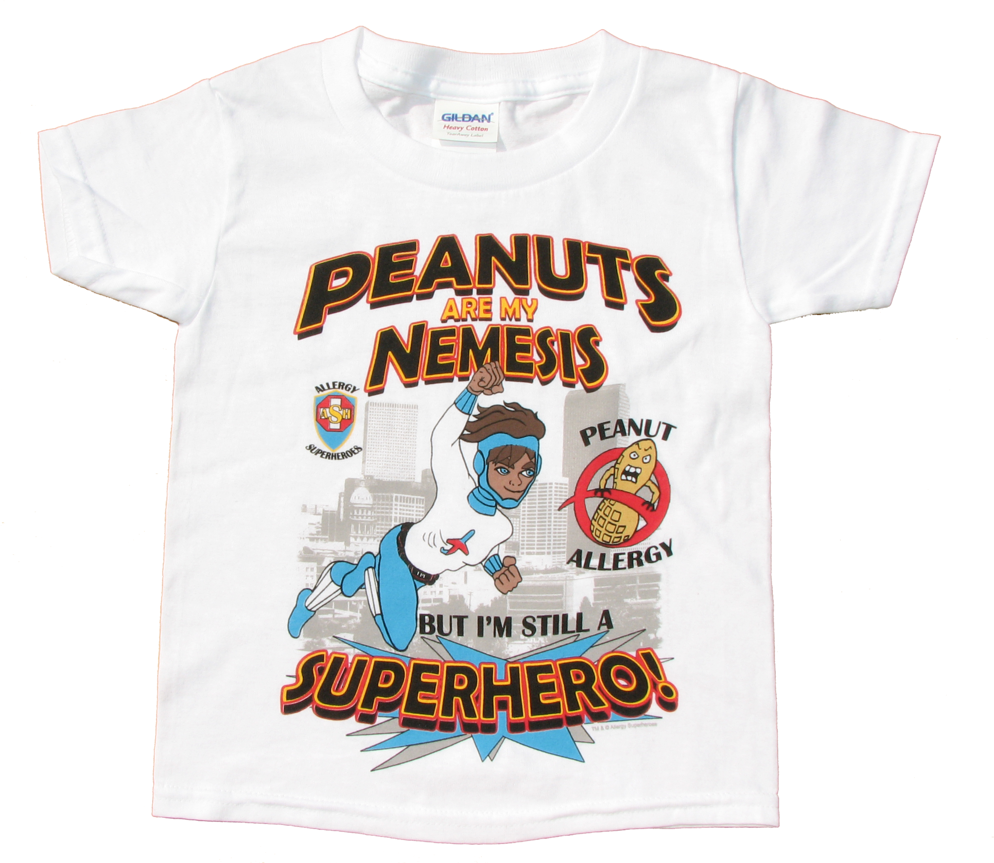 Peanut Allergy T-shirt Boy Superhero Jet Trail - Active Shirt (2048x1802), Png Download