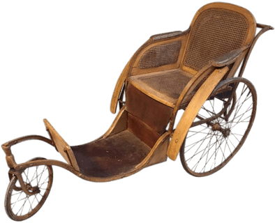 Vintage Wheelchair - Wheelchair (400x400), Png Download