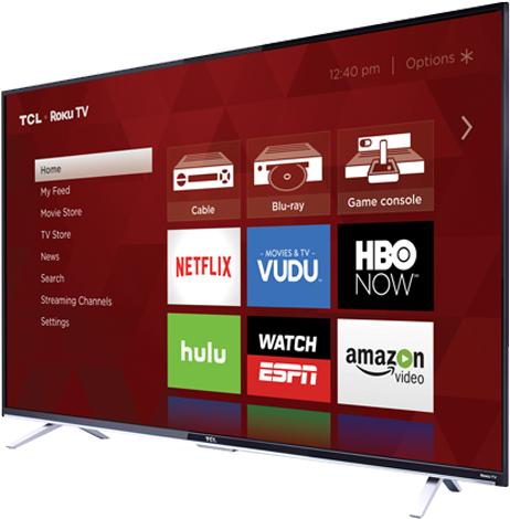 A Tech-savvy Holiday Gift Guide For The Home - Tcl Smart Tv 55 4k (720x480), Png Download