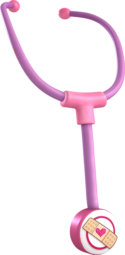 Doc's Sticker Book - Estetoscopio De Doctora Juguetes (405x821), Png Download