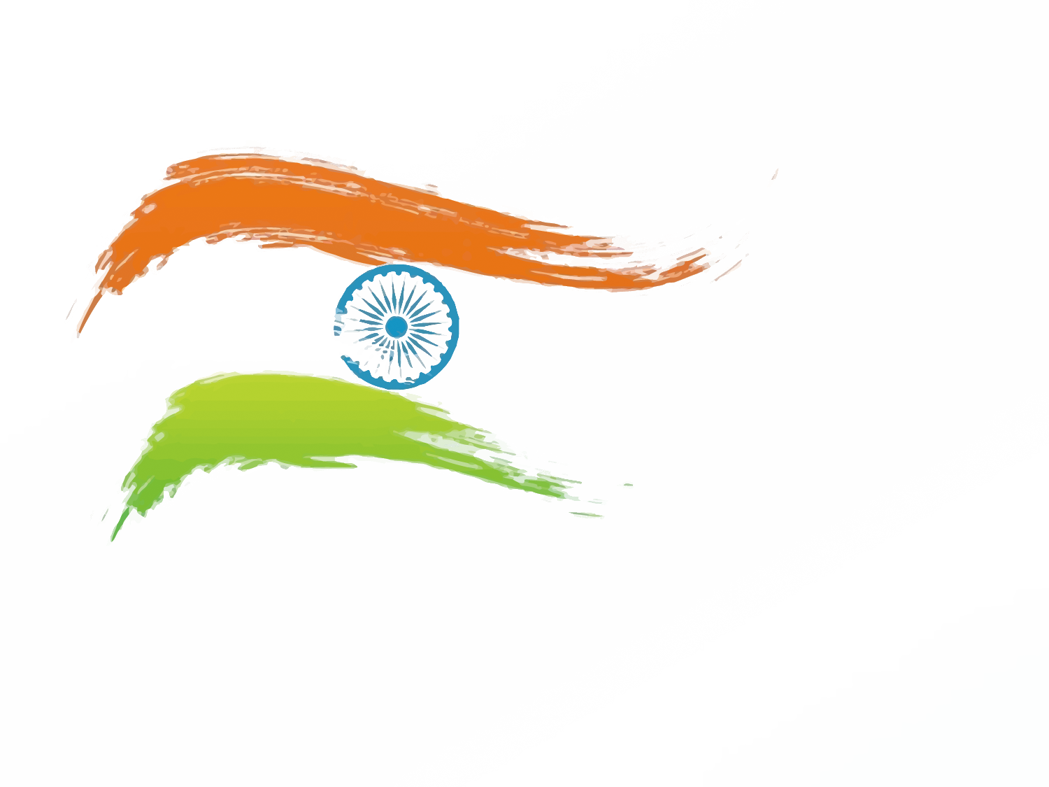 Flag Of India Indian Independence Movement Indian Independence - India Independence Day Png (1500x1125), Png Download
