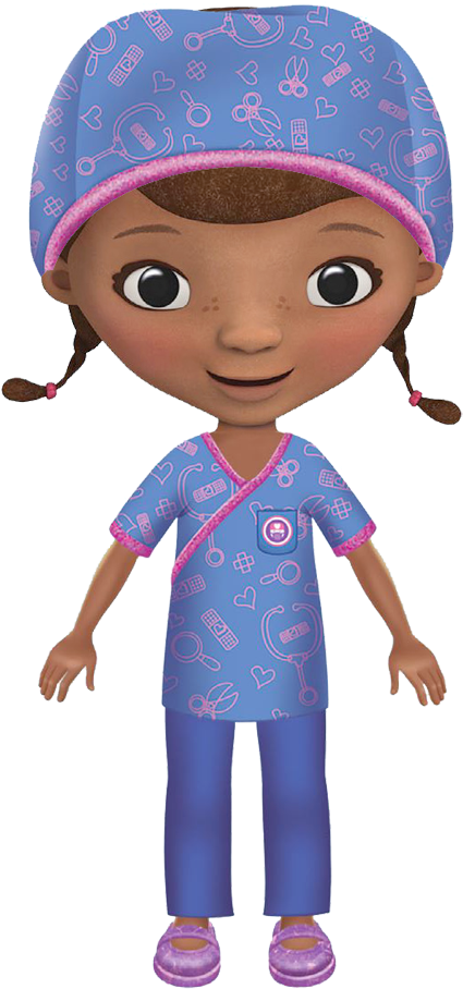 Doc Mcstuffins Clipboard Clipart Download - Doc Mcstuffin Paper Dolls (480x933), Png Download