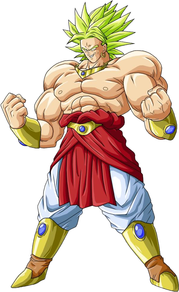 Ssj Broly Png - Dragon Ball Z Broly (627x1023), Png Download