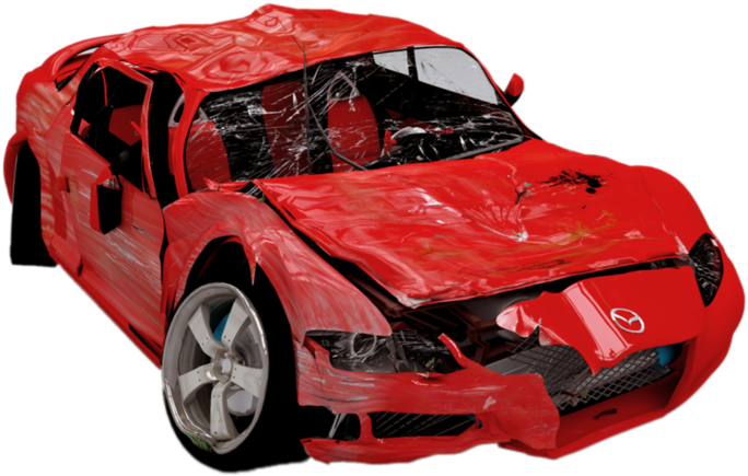 Broken Car Transparent Background (800x517), Png Download