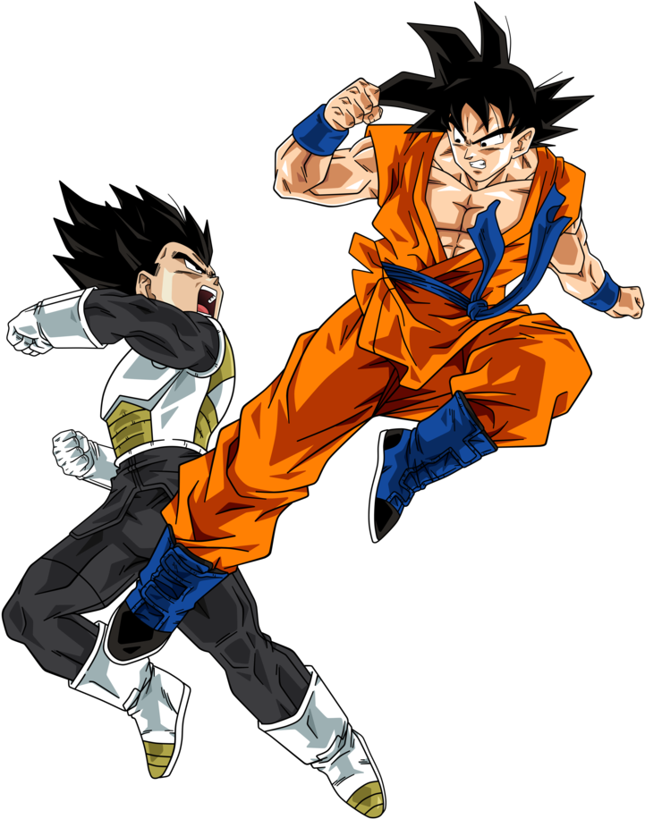 Vegeta Dbz Png - Goku Vs Vegeta Dbs (853x937), Png Download