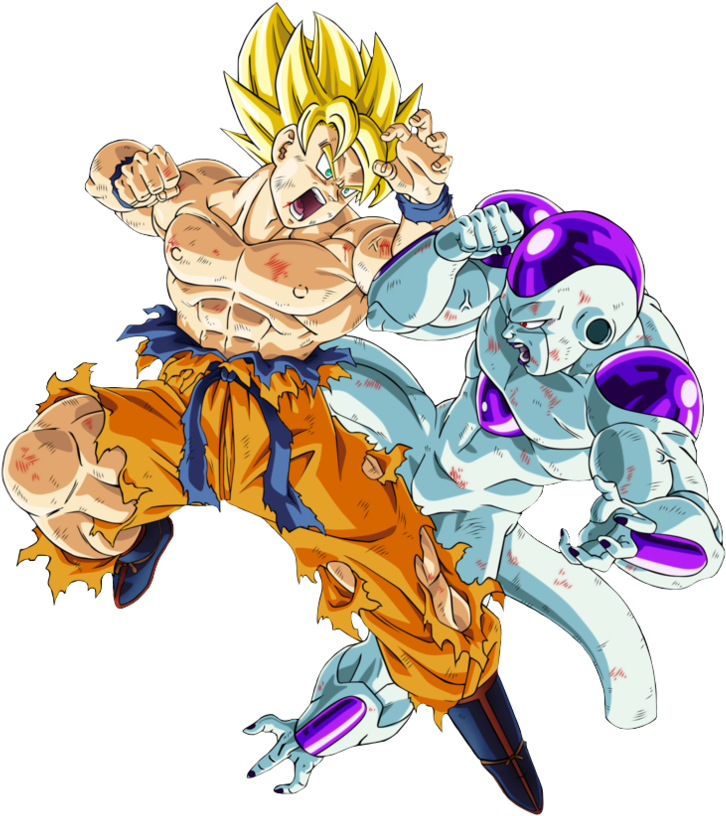 Imagess Goku Vs Frieza - Imagenes De Goku Vs Freezer (894x894), Png Download
