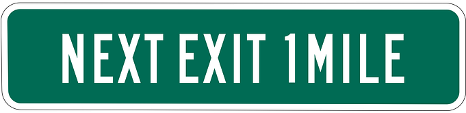 Sign Road Sign Roadsign Exit Expressway Fr - No Exit - Entrance Only Sign, 18" X 12" (680x340), Png Download