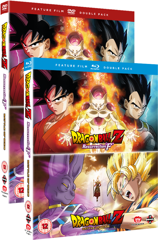 Dragon Ball Z The Movie Double Pack - Dragon Ball Z: Battle Of Gods/resurrection F Blu-ray (530x795), Png Download