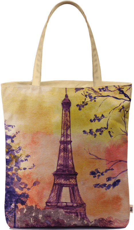 Dailyobjects Paris Watercolor Carry-all Bag - Paris Laptop Sleeve - 13" (800x800), Png Download