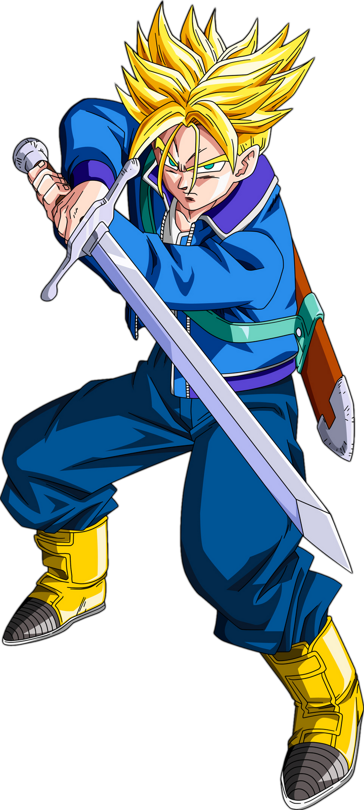 History Of Trunks Trunks Ssj (720x1600), Png Download