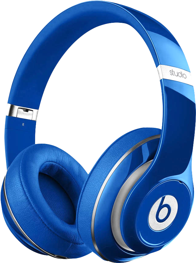 Headphone Transparent Png - Bests Studio Over Ear Headphone Wired Blue (665x888), Png Download