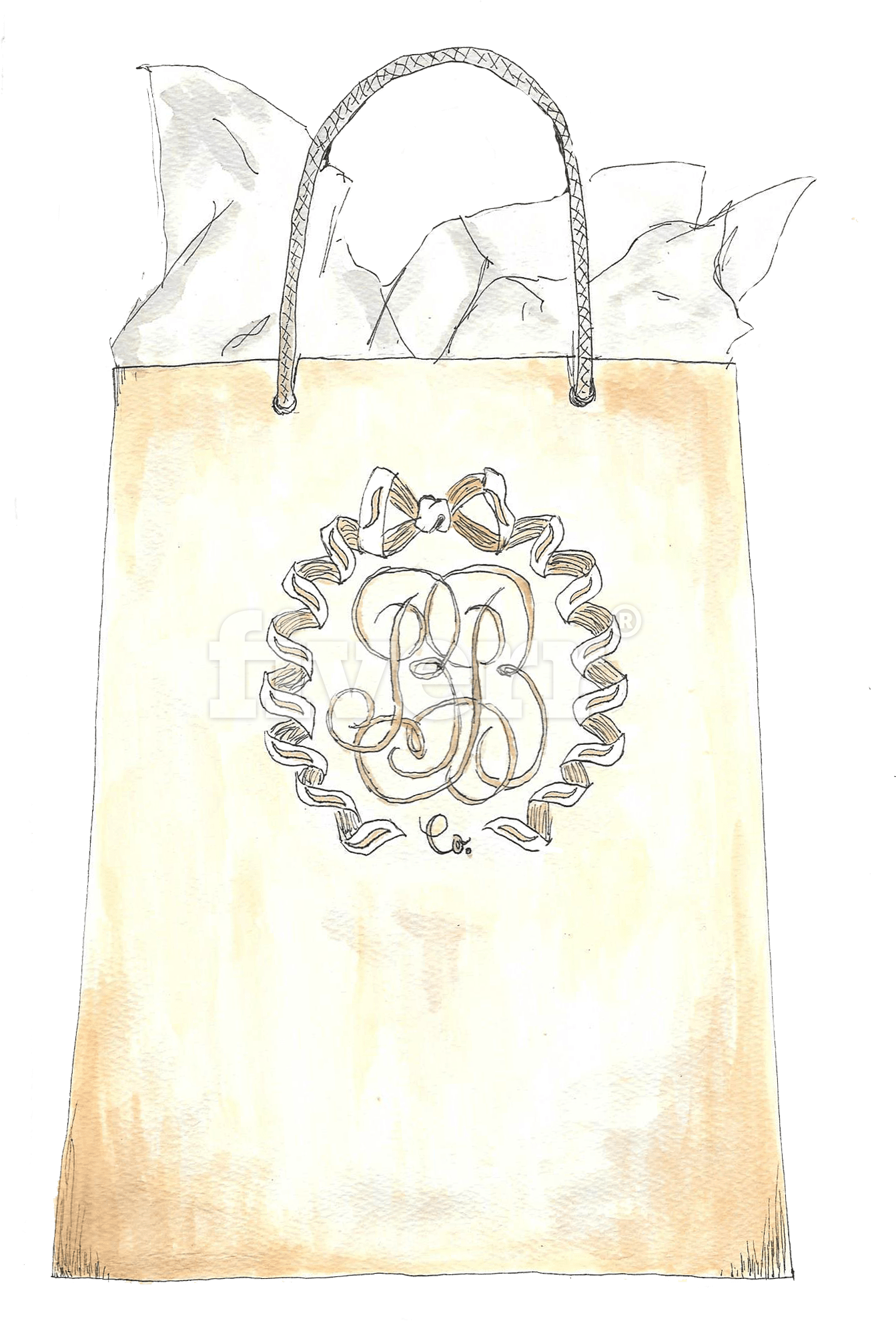 Do A Watercolor And Ink Illustration Of Whatever You - Tote Bag (1411x2034), Png Download