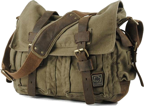 Bag - Canvas Messenger Bag (463x343), Png Download