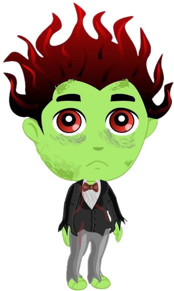 Zombie Boy - Boy Zombie Clipart (348x580), Png Download