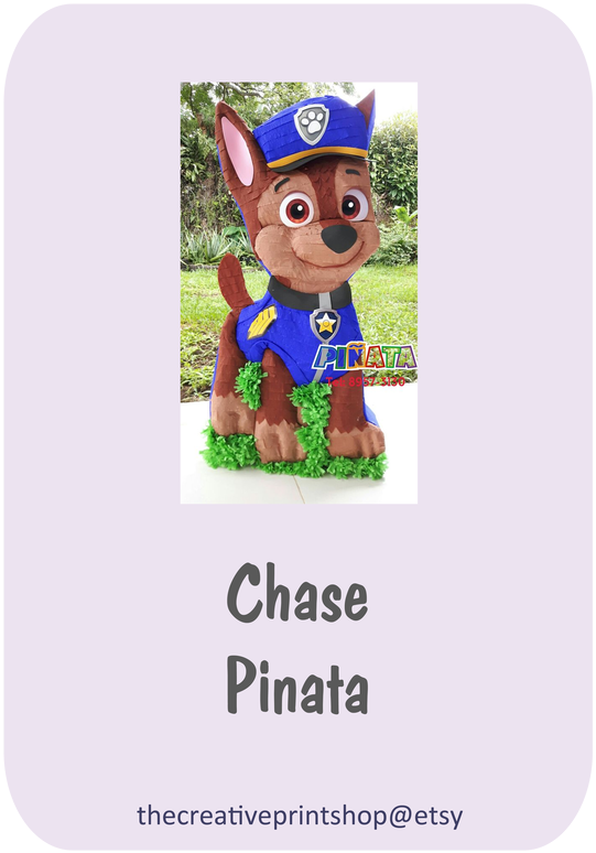 Paw Patrol Chase Pinata - Polos Con Frases Graciosas (600x800), Png Download