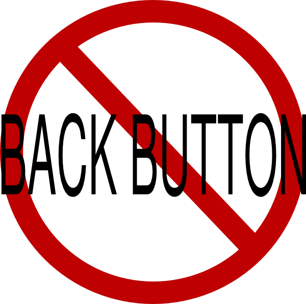 How To Set Use Anti-back Button Svg Vector (600x596), Png Download