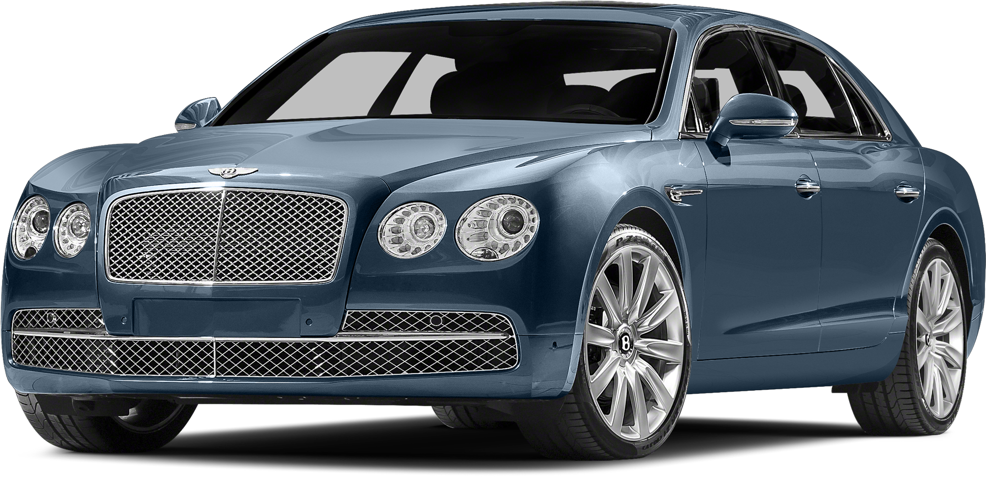 Bentley Flying Spur 2018 Blue (624x300), Png Download