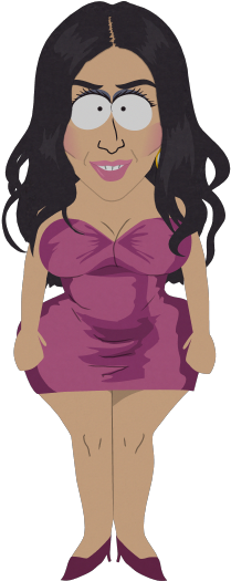 Kim Kardashian South Park (960x540), Png Download