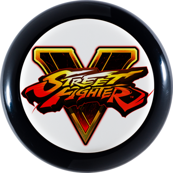 Street Fighter V X Sanwa Denshi Character Pushbutton - Street Fighter V (600x600), Png Download