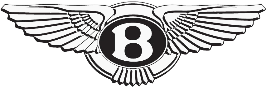 Bentley Logo - 1000 Pics - 2 Bentley W B In The Wings And Name Die Cut Decals (1600x1200), Png Download