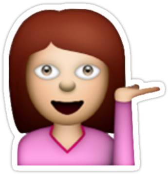 Sassy Whatsapp Chick By Toxicirwin - Girl Emoji Transparent Background (375x360), Png Download