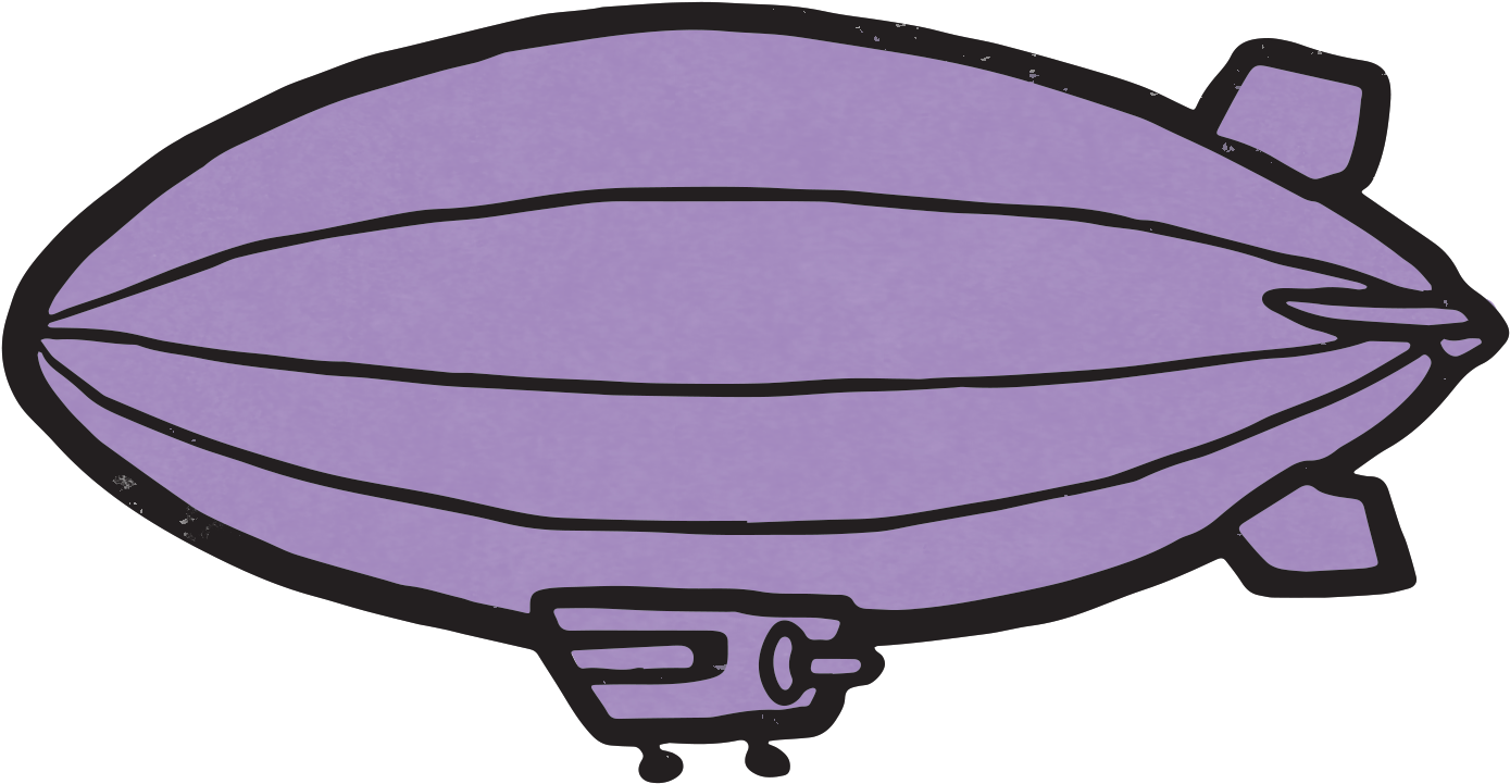 How Many People Can Fit On The Blimp - Blimp (1485x1032), Png Download