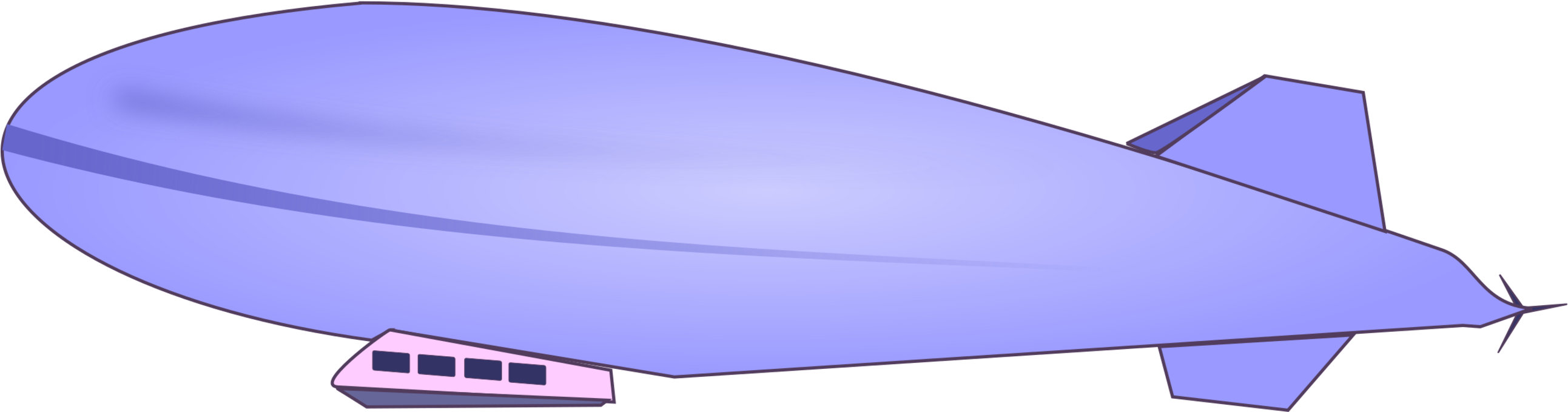 Transportation Goodyear Blimp Airship Computer Icons - Air Ship Clip Art (2624x750), Png Download