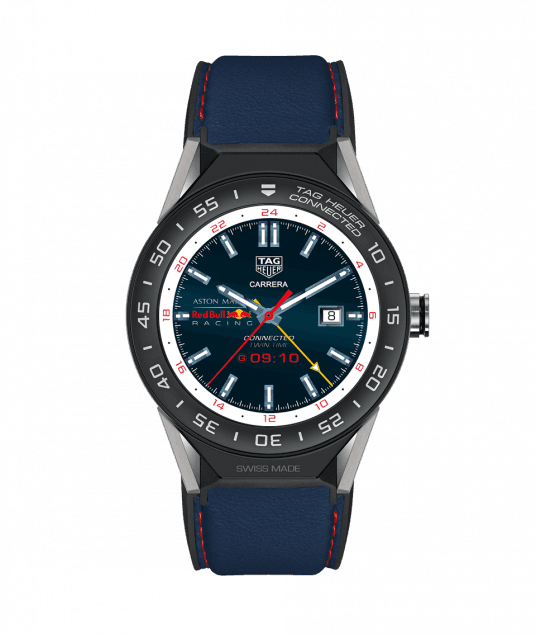 Tag Heuer Connected Modular 45 Aston Martin Red Bull - Tag Heuer Aston Martin Connected (536x634), Png Download