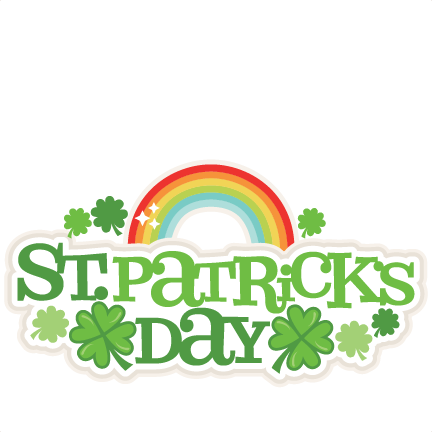 Patrick's Day Title Svg Scrapbook Cut File Cute Clipart - Cute St Patrick Clip Art (432x432), Png Download
