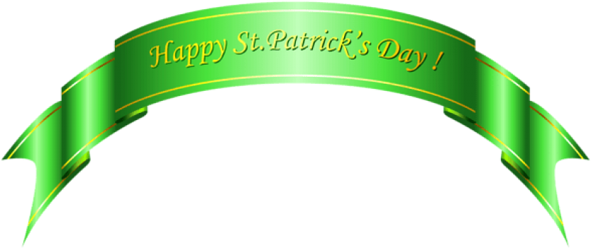 0, - St Patrick's Day Transparent Background (600x258), Png Download