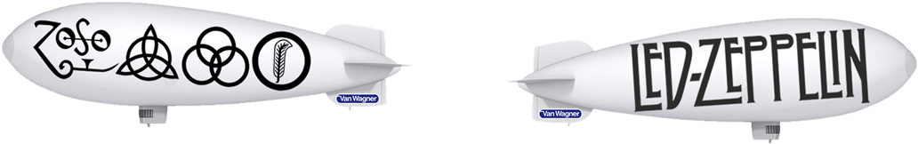 Led Zeppelin Airships Over Nyc - Mans United States 1977 Black Shirt Metal Jimmy Page (1144x338), Png Download