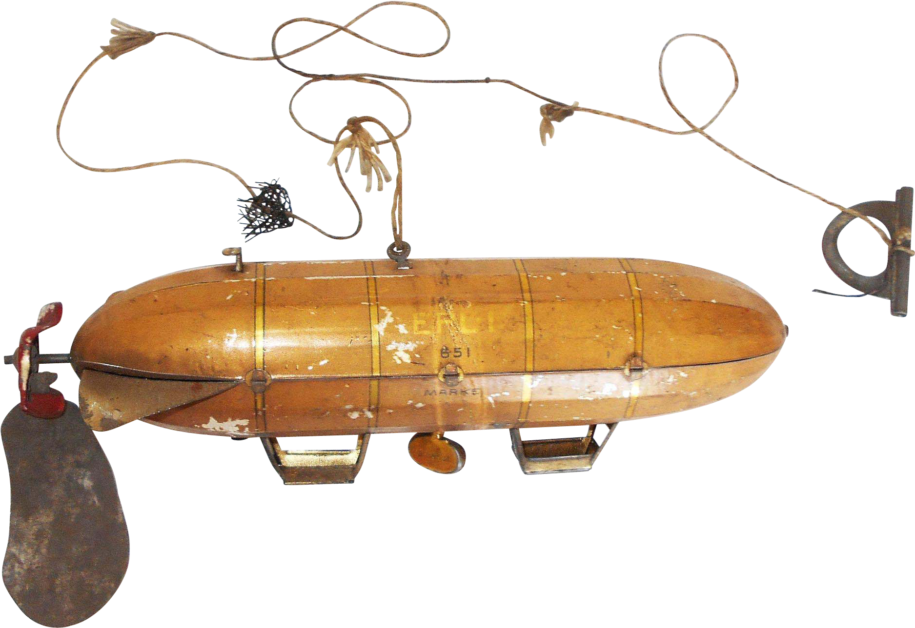 Early 1900's German Lehmann Tin Windup Epl - Airship (1874x1874), Png Download