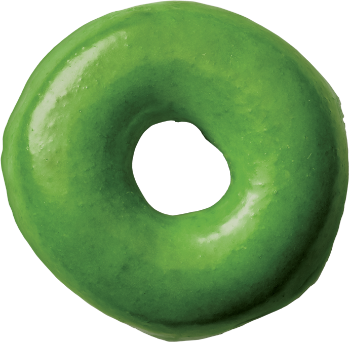 Krispy Kreme St - Free Green Original Glazed Doughnut (900x675), Png Download