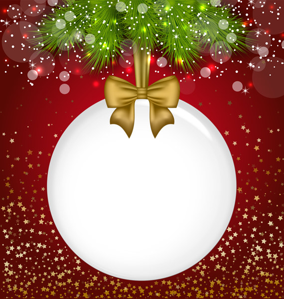 Christmas Frames, Christmas Balls, Christmas Art, White - Christmas Ball Photo Frame (570x600), Png Download