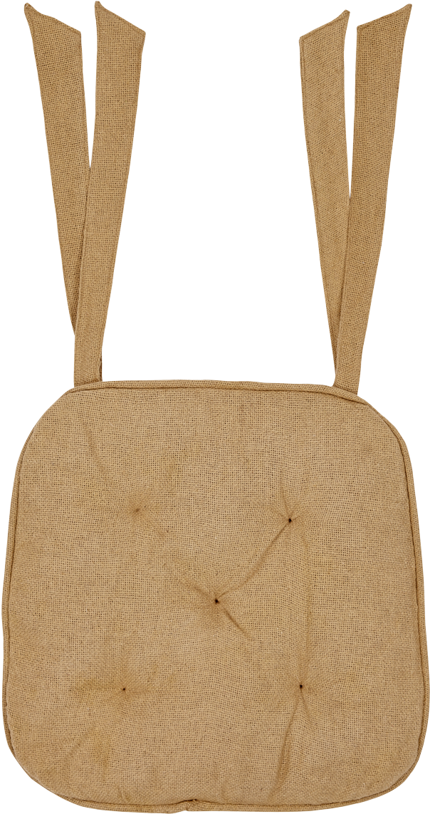 Vhc Brands Burlap Natural Chair Pad Solids 16681 1200px - Vhc Brands Burlap Natural Chair Pad 43cm (1200x1200), Png Download