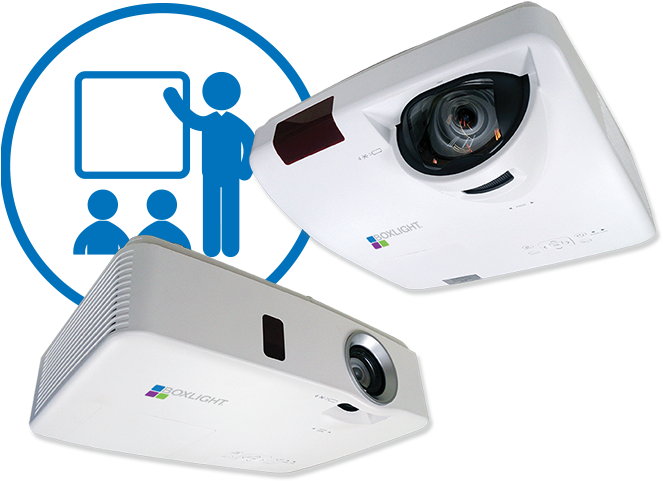 Mimio Boxlight Cambridge X37nst - Lcd Projector - Lan (692x506), Png Download