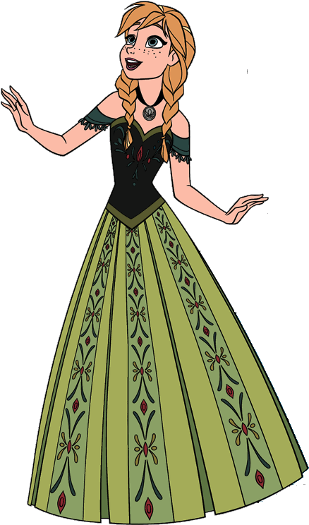 Png Transparent Library Image Frozen Png Little Mermaid - Anna Clipart (449x753), Png Download