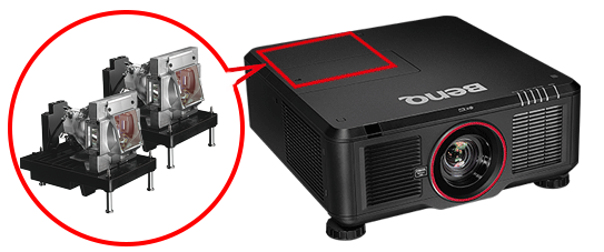 Dual-lamp Projector For Uninterrupted Presentation - Benq Pu9730 Wuxga (1920 X 1200) Dlp-projektor - Pu9730 (542x294), Png Download