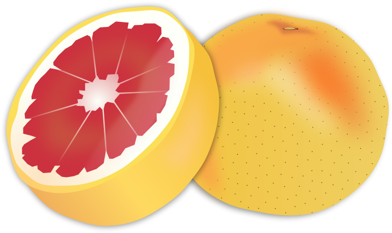 Free Vector Grapefruit - Grapefruit Clipart (800x508), Png Download